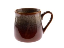 Hrnek 560ml tm.hnědý, keramika