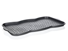 Odkapávač na obuv 76x38cm černý/tvarovaný, PH