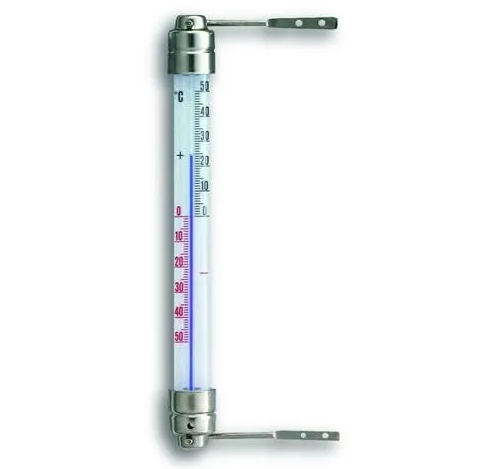 Teploměr okenní 22cm/-50°C +50°C, kov