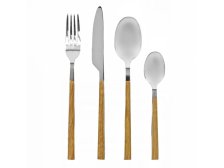 Sada příborů 16ks dřevo/nerez