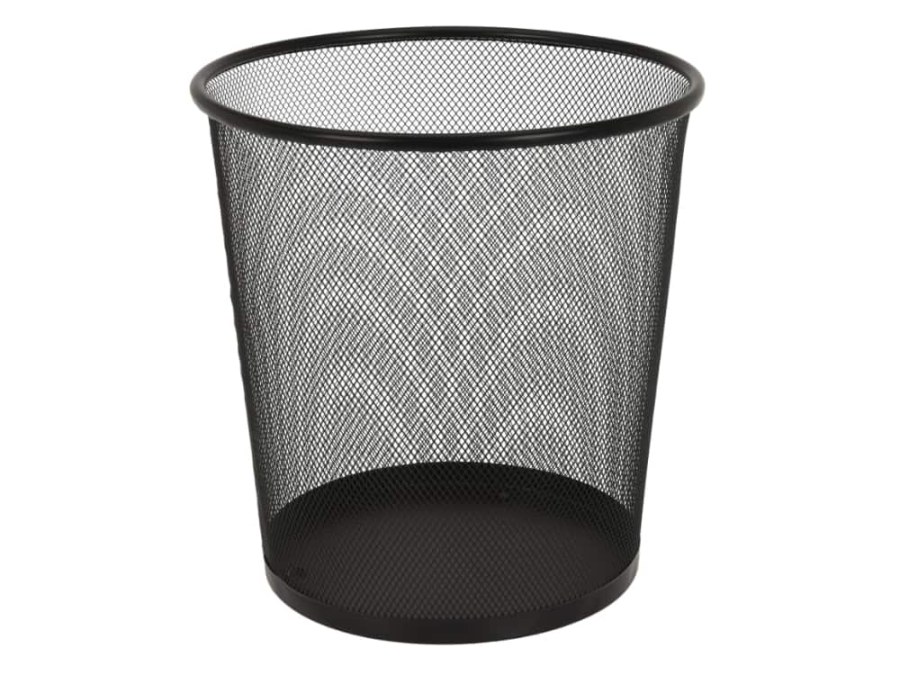 Koš na papír 16l černý, kov - Domácnost a úklid úklidové pomůcky a prostředky
