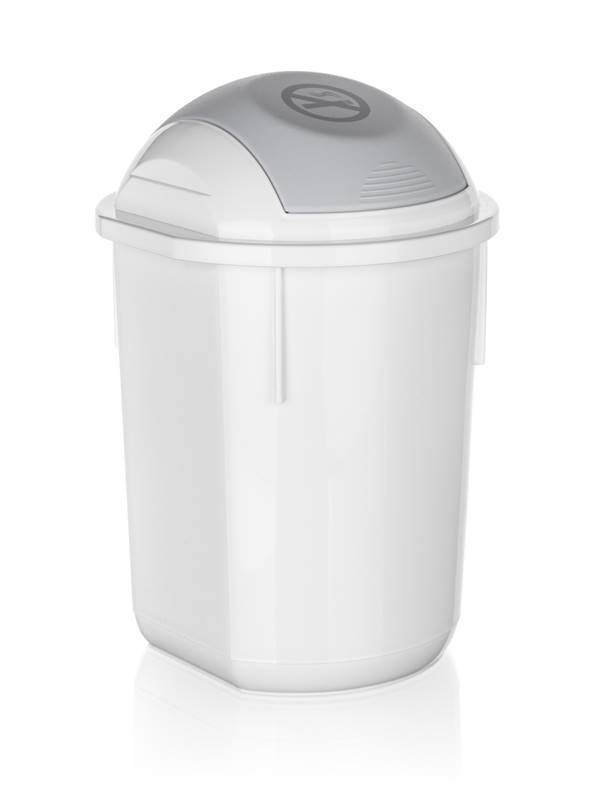 Koš na odpadky 4l výklopný bílý, PH Koš na odpadky 4l výklopný bílý, PH