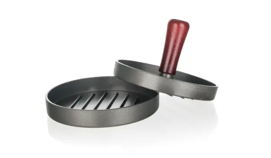 Tvořítko na hamburgery pr.12/8cm Al/dřevo Tvořítko na hamburgery pr.12/8cm Al/dřevo - Grily Weber příslušenství ke grilování