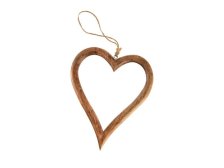 Srdce 31cm závěsné, mangovník