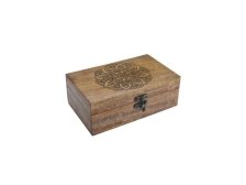 Krabička s Mandalou 19x6,5cm mangovník