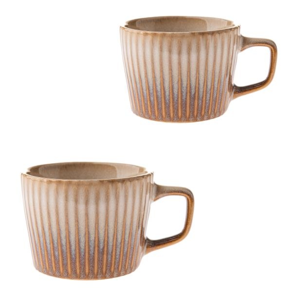 Sada hrnků 2ks/190ml béžové, keramika - Kuchyně stolování