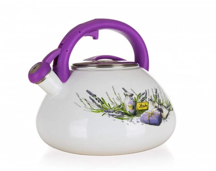 Čajník 22,5cm/3l Levandule, smalt - Kuchyně nádobí, příslušenství