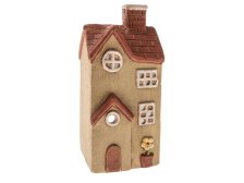 Svícen Domek 9x19cm okrový, keramika