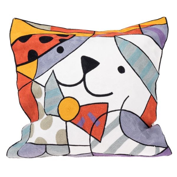 Návlek na polštář 45x45cm Pes barevný, bavlna Návlek na polštář 45x45cm Pes barevný, bavlna - Domácnost a úklid bytové dekorace, textilní doplňky