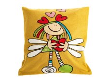 Návlek na polštář 45x45cm Holčička se srdíčkem, bavlna