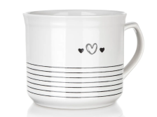 Hrnek 660ml Srdíčka mix dekorů, keremika