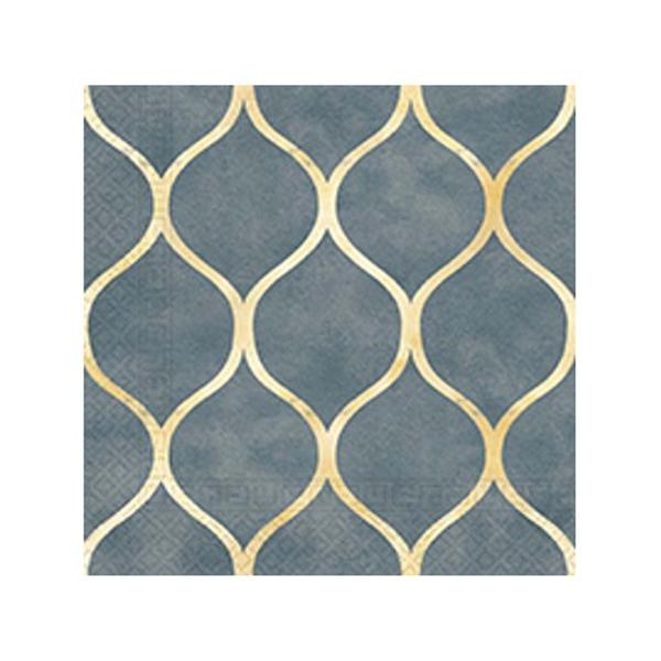 Ubrousky Zlatý dekor 33x33cm/3vrstvy - Kuchyně stolování