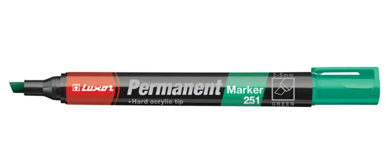Popisovač zelený Luxor, permanentní Popisovač zelený Luxor, permanentní - Popisovače