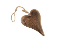 Srdce 11x15cm závěsné, mangovník