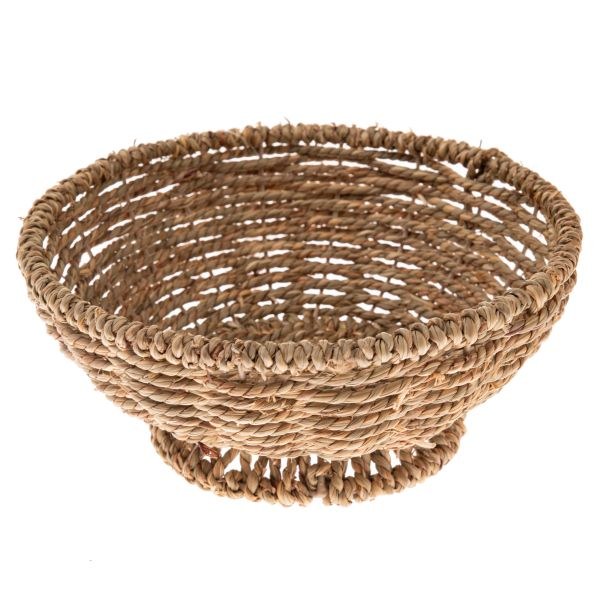 Košík na noze 23x10cm, mořská tráva - Domácnost a úklid bytové dekorace, textilní doplňky