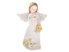 Anděl s košíčkem 16cm, polyresin