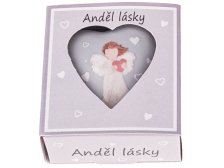 Srdce Anděl lásky, porcelán