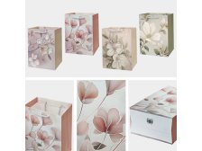 Taška dárková 40x30x12cm KVĚTY