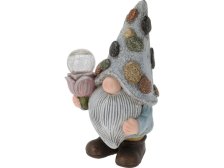 Dekorace Trpaslík zahradní solární lampa tulipán