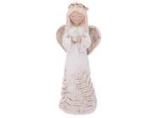 Anděl s holubicí 30cm, sádra