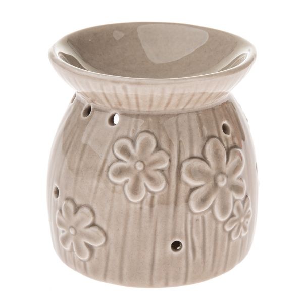 Aromalampa Kytičky 9,9cm béžová, porcelán 