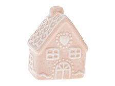 Domek 7cm sv.růžový, porcelán