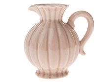 Váza s uchem 9,8cm béžová, porcelán