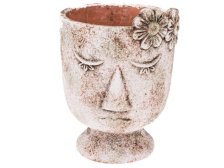 Květináč Hlava 14x18cm, beton