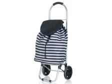 Taška nákupní PRUHY 30l/25kg bílo-černá