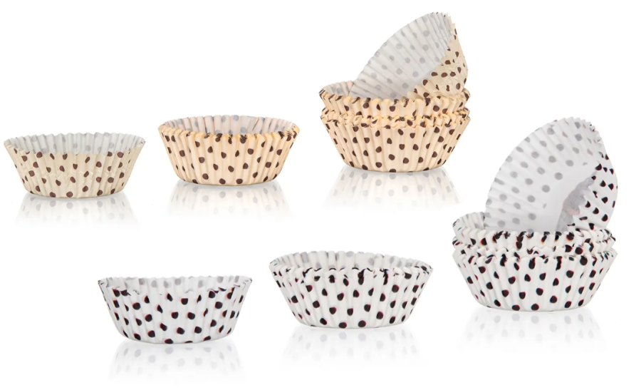 Košíček papírový 6x4,1cm/100ks Dots mix dekorů - Kuchyně pečení, koření
