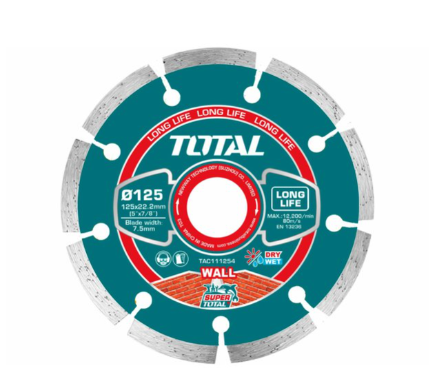 Kotouč řez.diam.125mm segment TOTAL Kotouč řez.diam.125mm segment TOTAL - Kotouče řezné
