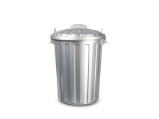 Koš na odpad 31l Popelnice stříbrná, PH