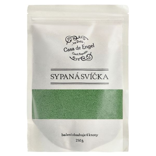 Vosk sv.zelený 250g+4 knoty na syp.svíčky Vosk sv.zelený 250g+4 knoty na syp.svíčky - Domácnost a úklid bytové dekorace, textilní doplňky