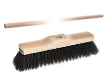 Smeták 28cm+hůl 130cm žíně směs 50/50 dřevo