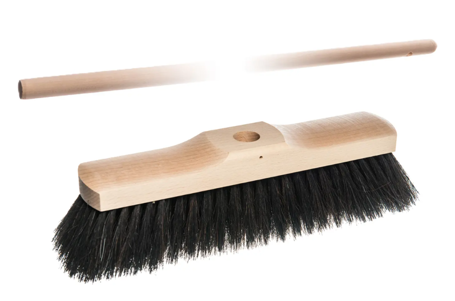 Smeták 28cm+hůl 130cm žíně směs 50/50 dřevo - Domácnost a úklid úklidové pomůcky a prostředky