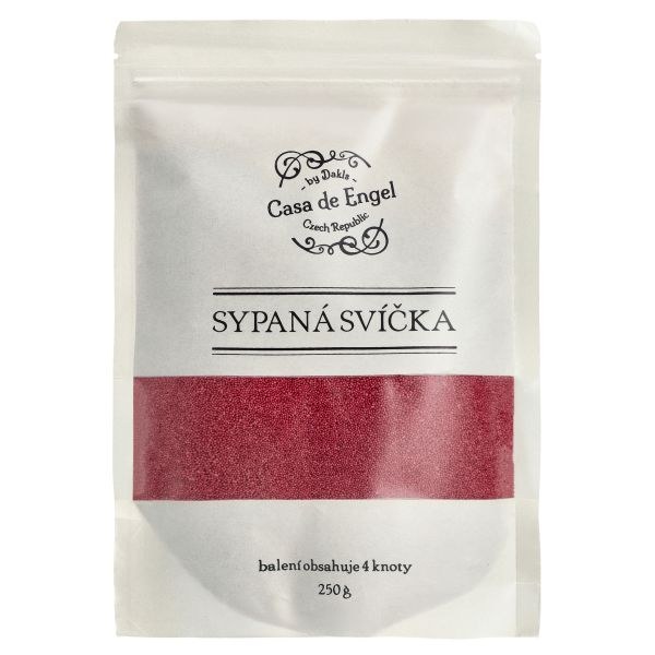 Vosk vínový 250g+4 knoty na syp.svíčky - Domácnost a úklid bytové dekorace, textilní doplňky