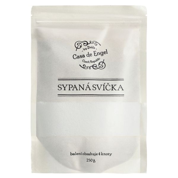 Vosk bílý 250g+4 knoty na syp.svíčky - Domácnost a úklid bytové dekorace, textilní doplňky