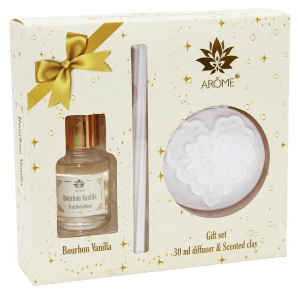Difuzér30ml+jíl Bourbon Vanilla Difuzér30ml+jíl Bourbon Vanilla - Domácnost a úklid bytové dekorace, textilní doplňky
