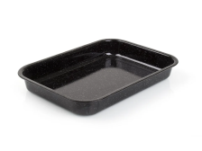 Plech na peč.42x29x6cm Black, smalt
