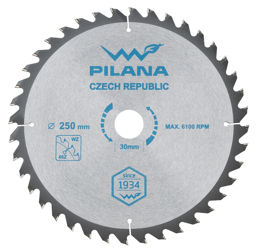 Kotouč pil. SK250x2,4x30mm/40Z měk.+tvrdé dřevo Pilana - Kotouče řezné