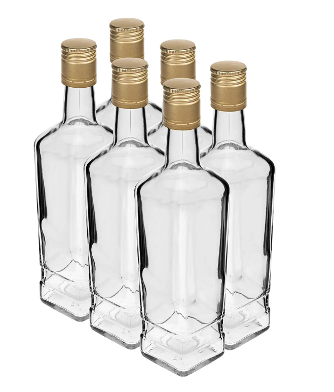 Láhev+uzávěr plech. 500ml Principle, sklo Láhev+uzávěr plech. 500ml Principle, sklo