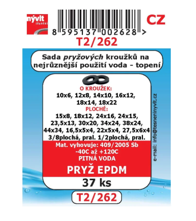 Sada gum.kroužků 37ks T2/262 Sada gum.kroužků 37ks T2/262 - Domácnost a úklid potřeby a pomůcky pro domácnost