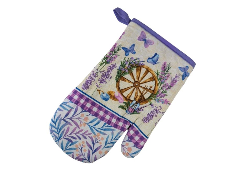Chňapka bavlna+poutko Levandule - Kuchyně kuchyňský textil