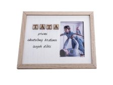 Fotorámeček TÁTA 27,5x22cm /10x15cm/, dřevo