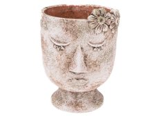 Květináč Hlava 12,5x16cm, beton