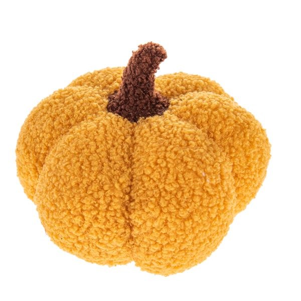 Dýně 17cm oranžová, textil - Domácnost a úklid Podzim + Halloween