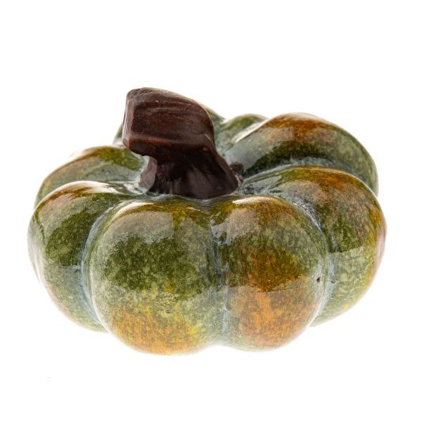 Dýně 10x7cm zelená, keramika Dýně 10x7cm zelená, keramika - Domácnost a úklid Podzim + Halloween