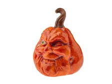 Dýně s tváří 11,8cm oranžová, keramika