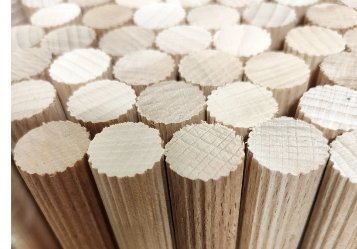 Tyčovina vroubkatá dřevo 8 - Tesařské příslušenství dřevěné kolíky,tyče,lamely,suky,záslepky